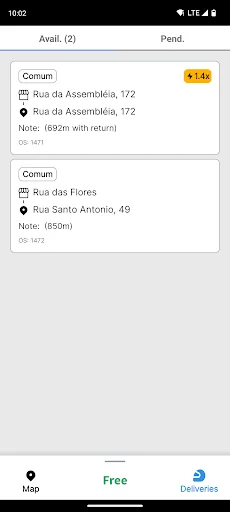 ดาวน์โหลด Delivery Yes – Entregador ล่าสุด – แอปรับงานสำหรับคนขับรถ - Screenshot 2