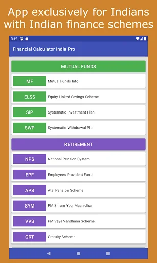 ดาวน์โหลด Financial Calculator India Pro ล่าสุด – เครื่องมือคำนวณการเงินครบวงจร - Screenshot 10
