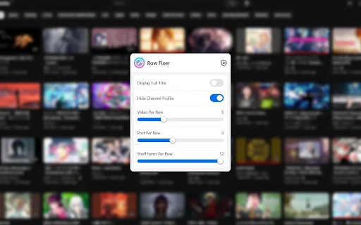 ดาวน์โหลด YouTube Row Fixer ล่าสุด – ปรับแต่งหน้า YouTube ให้สวยงาม ฟรี - Screenshot 1