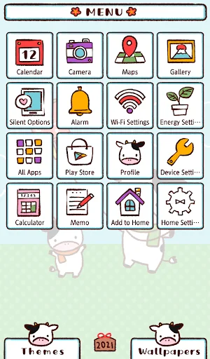 ดาวน์โหลดธีม Year of the Ox ฟรี – เปลี่ยนหน้าจอให้น่ารักสดใสด้วยน้องวัว - Screenshot 2