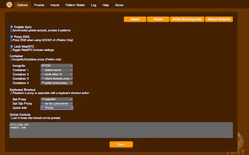 ดาวน์โหลด FoxyProxy Basic ล่าสุด – จัดการ Proxy บนเบราว์เซอร์ง่ายๆ ฟรี - Screenshot 3