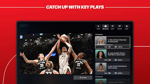 ดาวน์โหลดแอป ESPN ล่าสุด – ติดตามผลคะแนนและข่าวสารกีฬาแบบเรียลไทม์ฟรี - Screenshot 28