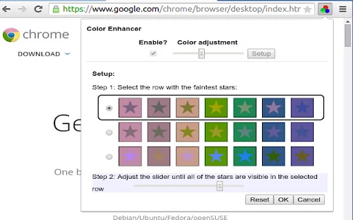 ดาวน์โหลด Color Enhancer ฟรี – ปรับแต่งสีหน้าเว็บเพื่อผู้ตาบอดสี - Screenshot 1