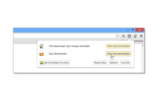 ดาวน์โหลด EverSync ล่าสุด – ซิงค์บุ๊กมาร์กและสำรองข้อมูลฟรี - Screenshot 2