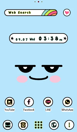 ดาวน์โหลด Cute Expressions Theme +HOME ฟรี – ปรับแต่งหน้าจอให้คิ้วท์สุดๆ - Screenshot 4