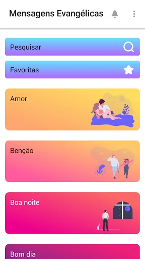 ดาวน์โหลด Mensagens Evangélicas ล่าสุด – คำคมพระคัมภีร์ฟรี - Screenshot 1