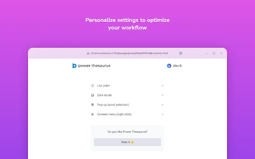 ดาวน์โหลด Power Thesaurus ฟรี – ตัวช่วยหาคำพ้องความหมายภาษาอังกฤษที่ดีที่สุด - Screenshot 3