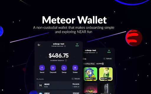 ดาวน์โหลด Meteor Wallet ล่าสุด – กระเป๋าเงิน NEAR ปลอดภัยและใช้งานง่าย - Screenshot 1