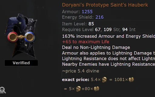 ดาวน์โหลด Better PathOfExile Trading – ส่วนขยายช่วยเทรดไอเทม PoE - Screenshot 4