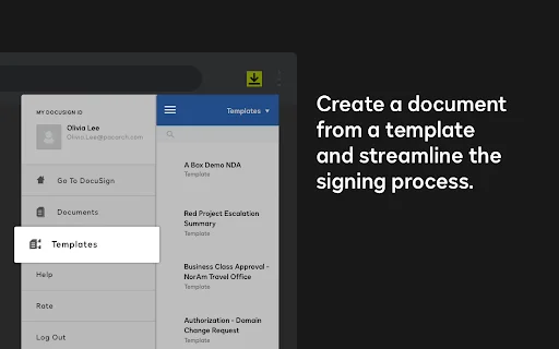 ดาวน์โหลด Docusign eSignature สำหรับ Chrome – เซ็นเอกสารออนไลน์ฟรี - Screenshot 5