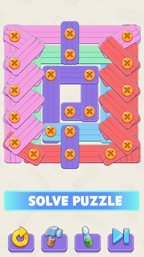 ดาวน์โหลด Screw It Out: Wood Puzzle เวอร์ชันล่าสุด – เกมไขปริศนาสุดสนุก - Screenshot 16