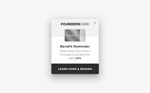 ดาวน์โหลด FoundersCard Chrome Extension – รับสิทธิประโยชน์สุดพิเศษง่ายๆ - Screenshot 1
