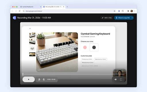 ดาวน์โหลด Google Vids Screen Recorder – บันทึกหน้าจอใช้งานง่ายฟรี - Screenshot 3