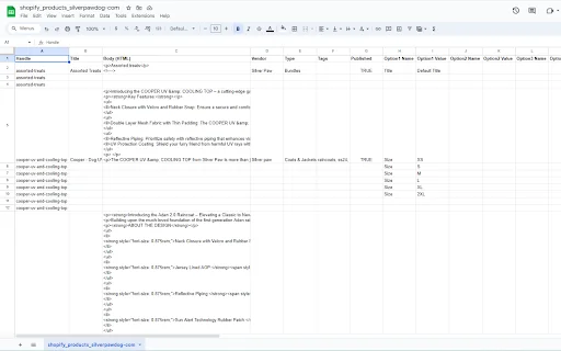 ดาวน์โหลด Shopify Spy ล่าสุด – ดึงข้อมูลสินค้า Shopify เป็น CSV/Excel ฟรี - Screenshot 2