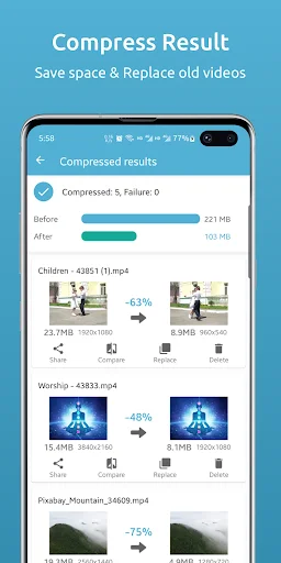 ดาวน์โหลด Video Compressor & Resizer ล่าสุด – ย่อขนาดวิดีโอฟรี - Screenshot 6