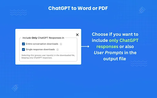 ดาวน์โหลด ChatGPT to Word or PDF – แปลงบทสนทนาเป็นเอกสารได้ในคลิกเดียว - Screenshot 4