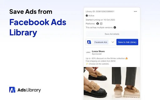 AdsLibrary – บันทึกโฆษณา Facebook, TikTok, YouTube ได้ง่ายๆ ในคลิกเดียว - Screenshot 3