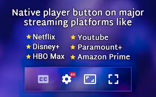 Zoom to Fill – ขยายวิดีโอเต็มจอ Ultrawide สำหรับ Netflix และ YouTube ฟรี - Screenshot 4