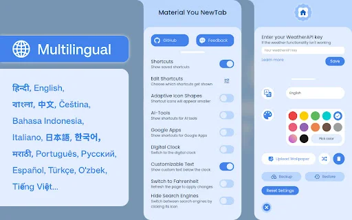 ดาวน์โหลด Material You NewTab ล่าสุด – ปรับแต่งหน้าแท็บใหม่ให้สวยงามฟรี - Screenshot 4