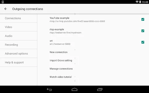 ดาวน์โหลด Larix Broadcaster ล่าสุด – สตรีมสดมืออาชีพฟรีบน Android - Screenshot 5