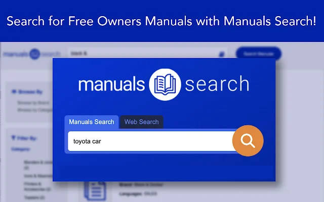 ดาวน์โหลด Manuals Search – ค้นหาคู่มือการใช้งานฟรีผ่านเบราว์เซอร์ - Screenshot 2