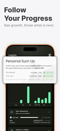 ดาวน์โหลด Net Worth Tracker – Worth it: แอปติดตามทรัพย์สินสุทธิที่ดีที่สุด - Screenshot 4