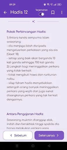 ดาวน์โหลด Hadis 40 Imam Nawawi ภาษามาเลย์ – เรียนรู้หลักธรรมฟรี - Screenshot 5