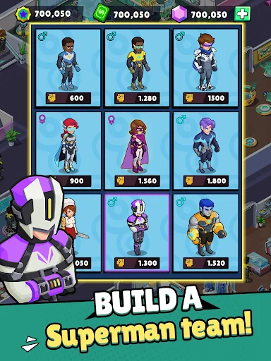 ดาวน์โหลด Idle Superpower School ล่าสุด – เกมบริหารโรงเรียนฮีโร่สุดมันส์ - Screenshot 17