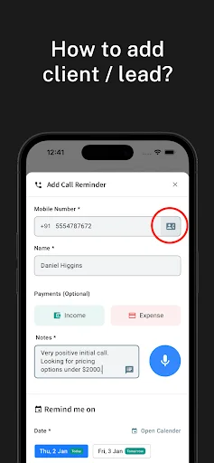 ดาวน์โหลด LeedsApp: CRM จัดการลูกค้าและติดตามการขายที่ดีที่สุด - Screenshot 2