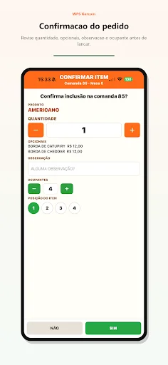 ดาวน์โหลด WPS Garçom เวอร์ชันล่าสุด – บริการสั่งอาหารอัจฉริยะสำหรับร้านอาหาร - Screenshot 5