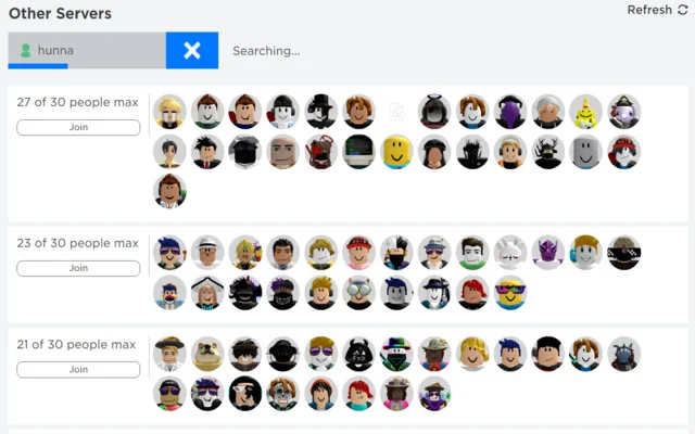 ดาวน์โหลด SearchBlox ล่าสุด – ค้นหาเซิร์ฟเวอร์ Roblox ได้ง่ายและรวดเร็ว - Screenshot 1