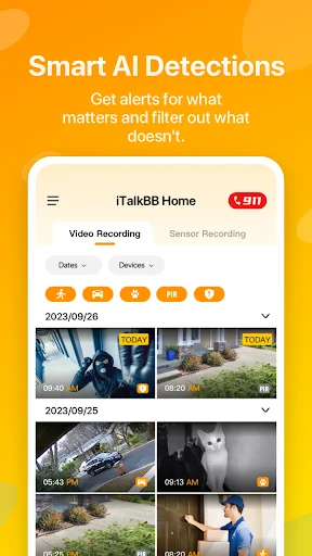 ดาวน์โหลด iTalkBB AIjia ล่าสุด – แอปพลิเคชันรักษาความปลอดภัยบ้านอัจฉริยะ - Screenshot 4