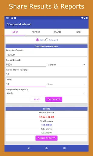 ดาวน์โหลด Financial Calculator India Pro ล่าสุด – เครื่องมือคำนวณการเงินครบวงจร - Screenshot 16